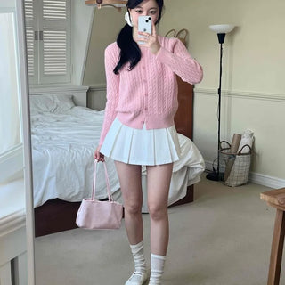 Soft Pleated Mini Skirt