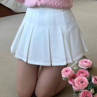 Soft Pleated Mini Skirt