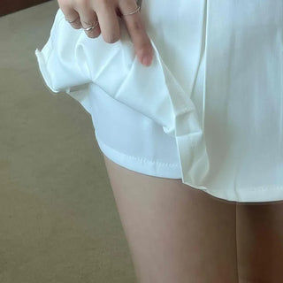 Soft Pleated Mini Skirt