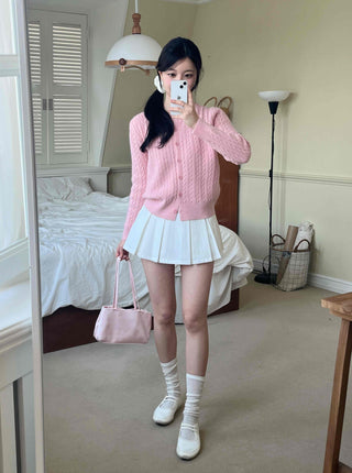 Soft Pleated Mini Skirt