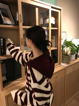Striped Avant-garde Hoodie