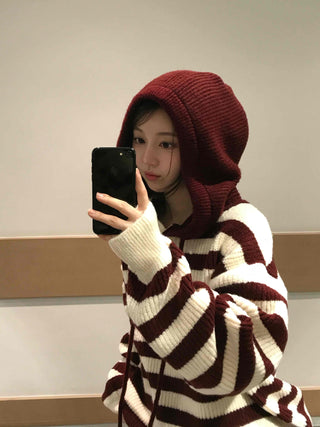 Striped Avant-garde Hoodie
