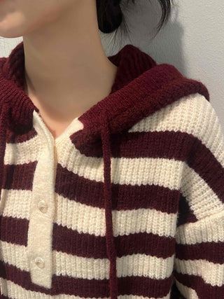 Striped Avant-garde Hoodie