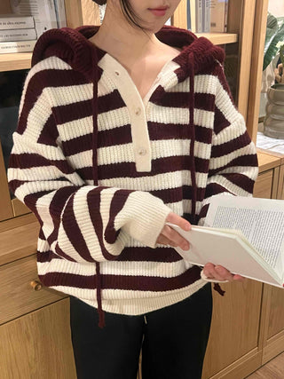 Striped Avant-garde Hoodie