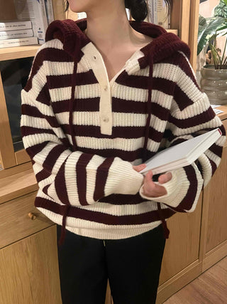 Striped Avant-garde Hoodie