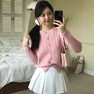 Fluffy Cable Cardigan