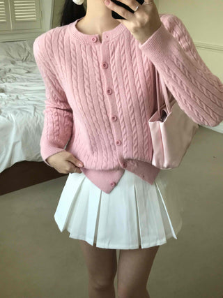 Fluffy Cable Cardigan