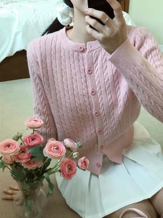 Fluffy Cable Cardigan