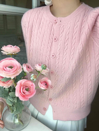 Fluffy Cable Cardigan