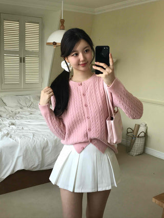 Fluffy Cable Cardigan