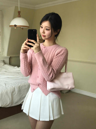 Fluffy Cable Cardigan