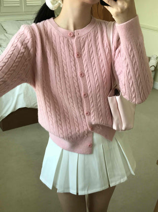 Fluffy Cable Cardigan