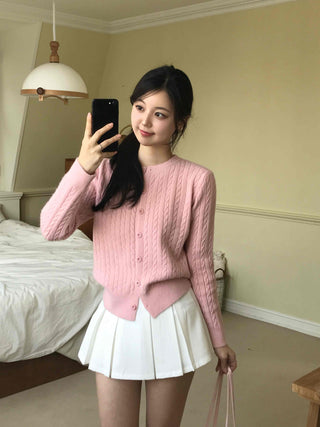 Fluffy Cable Cardigan