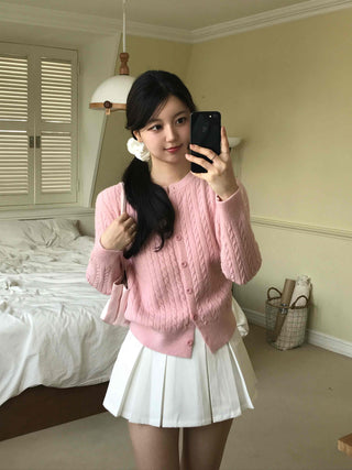 Fluffy Cable Cardigan