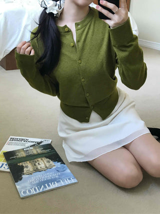 Basic Button Knit Cardigan