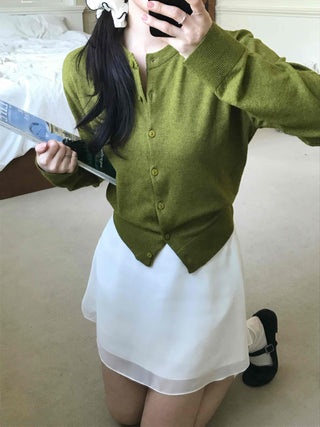 Basic Button Knit Cardigan