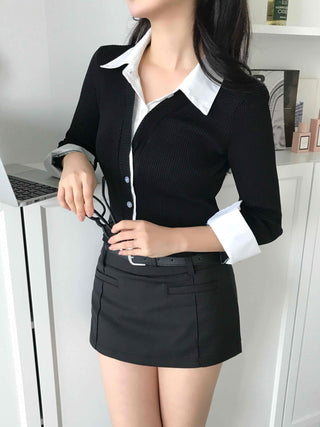 Classic Slim Fit Knit Shirt