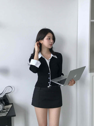 Classic Slim Fit Knit Shirt