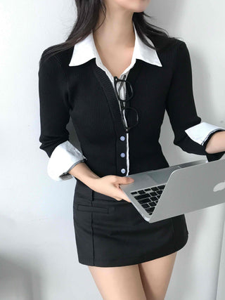 Classic Slim Fit Knit Shirt