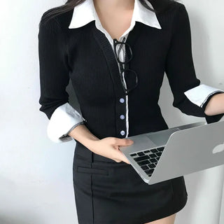 Classic Slim Fit Knit Shirt