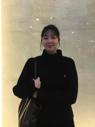 Simple Turtleneck Loose Fit Knit