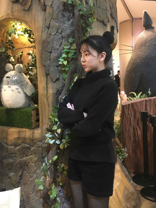 Simple Turtleneck Loose Fit Knit