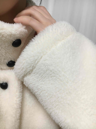 High-neck Cozy Fleece Half Coat