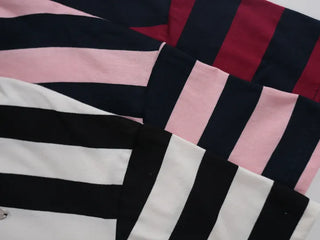 Kumi Loose Fit Striped Short Sleeve