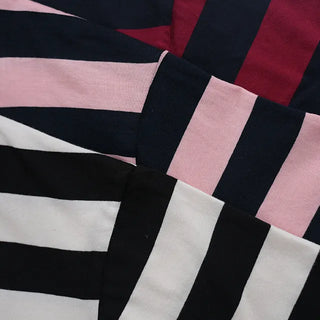 Kumi Loose Fit Striped Short Sleeve