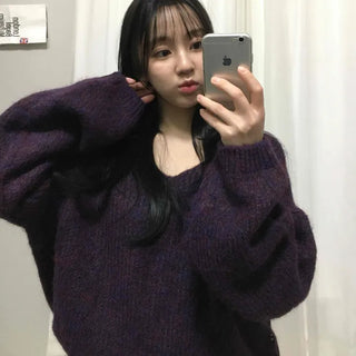 Balloon Sleeve Loose Knit