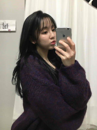 Balloon Sleeve Loose Knit