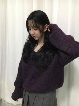 Balloon Sleeve Loose Knit