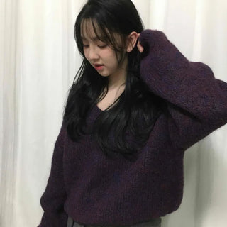 Balloon Sleeve Loose Knit