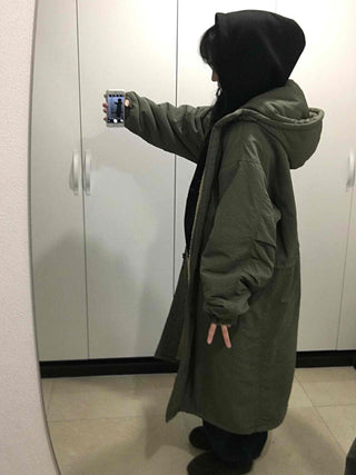 Hooded Maxi Field Coat