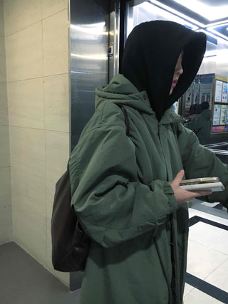 Hooded Maxi Field Coat