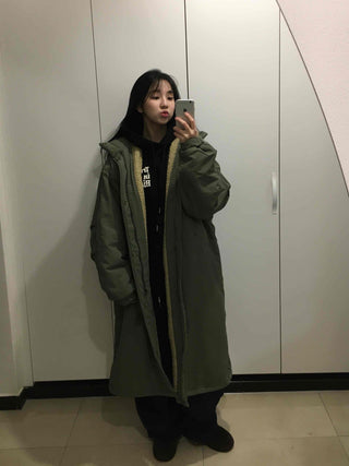 Hooded Maxi Field Coat