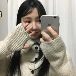 Simple Turtleneck Oversized Knit