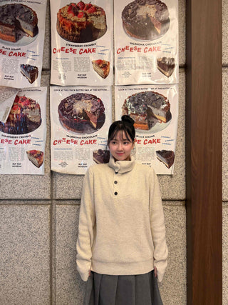 Simple Turtleneck Oversized Knit