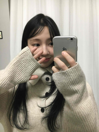 Simple Turtleneck Oversized Knit