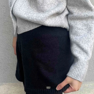 Minimal High-Waisted Knit Shorts