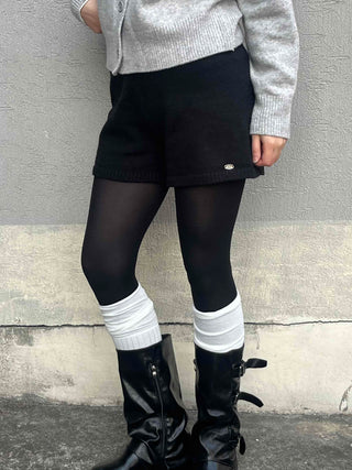 Minimal High-Waisted Knit Shorts