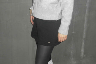 Minimal High-Waisted Knit Shorts