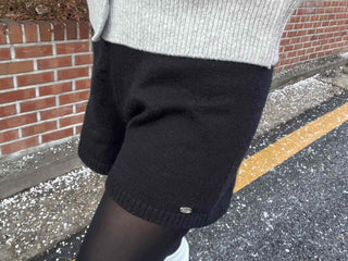Minimal High-Waisted Knit Shorts