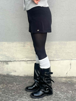 Minimal High-Waisted Knit Shorts