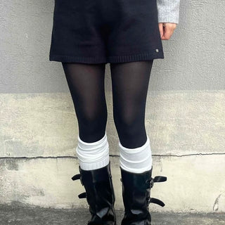 Minimal High-Waisted Knit Shorts