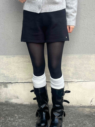 Minimal High-Waisted Knit Shorts