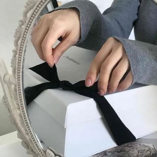 French Ribbon Tie Knit