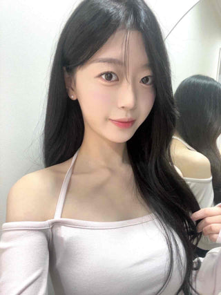 Balletcore Soft Halter Neck Slim Fit Long Sleeve T-shirt