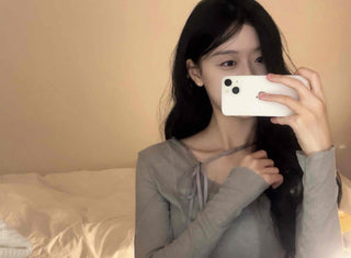 Soft Touch Slim Fit Boat Neck Slit Long Sleeve T-shirt