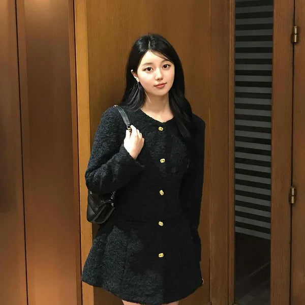 Winter Minimal Hairy Dress